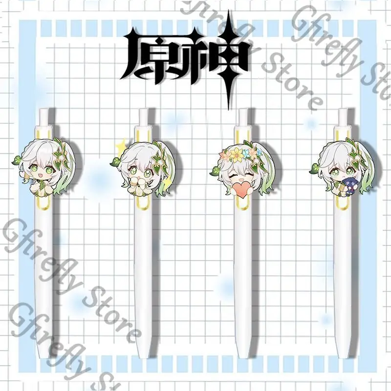 

Genshin Impact Anime Quick-dry Write Nahida Creativity Colleagues Gel Pen Stationery Writing Q Version Retractable Ambitus