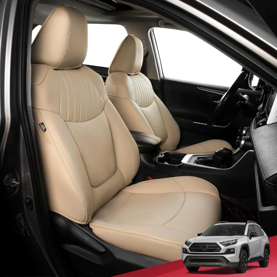 

Чехлы на автомобильные сиденья на заказ для RAV4 20192025 LE XLE Limited XLE Premium SUV Полный комплект роскошных водонепроницаемых кожаных чехлов на сиденья в