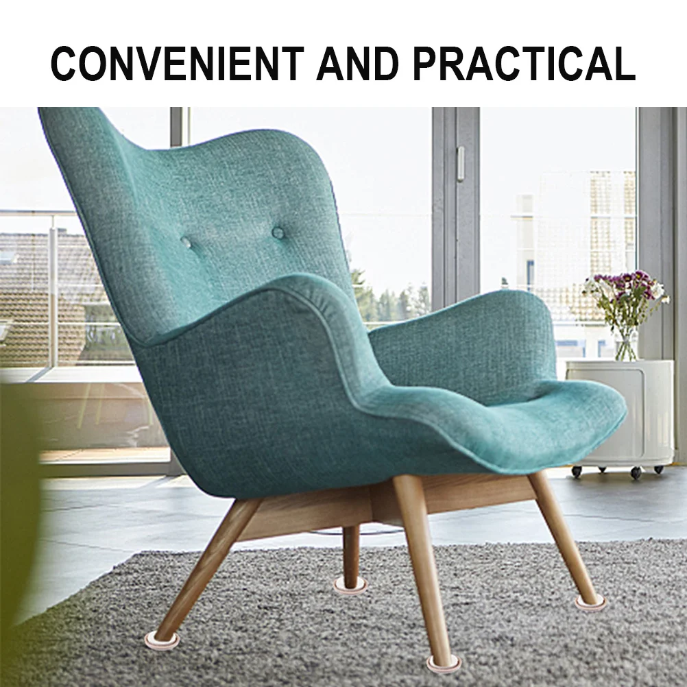 24 قطعة الأثاث الساق أسفل حصيرة مستديرة 32 مللي متر ذاتية اللصق المنزلق وسادة ل كرسي الجدول الإنزلاق الطابق حامي المضادة للانزلاق الأثاث