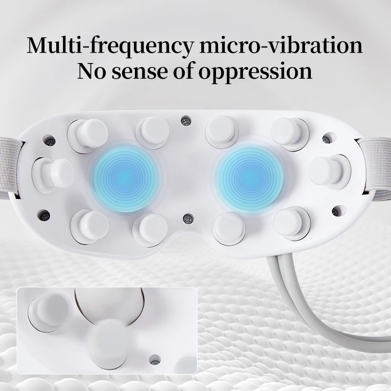 Effective Smart Eye Massager, Air Pressure Vibration & Heat Compress, Face & Eye Care with Type-C USB Plug