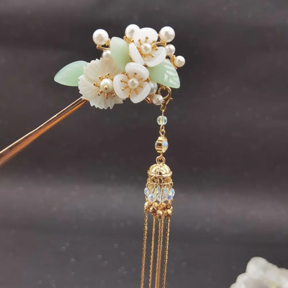 

Fairy Wedding Antique Flower Elegant Tassel Hair Ornament Chinese Style Hairpin Hair Stick Women Hair Fork