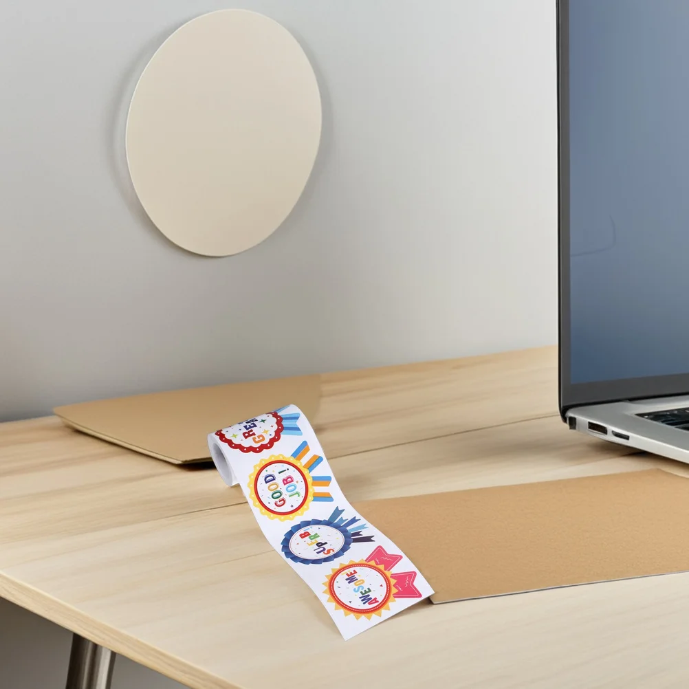 

2rolls Medal Reward Stickers Self Adhesive Fun Award Labels for Teachers Classroom Preschool Motivational Incentive Decals