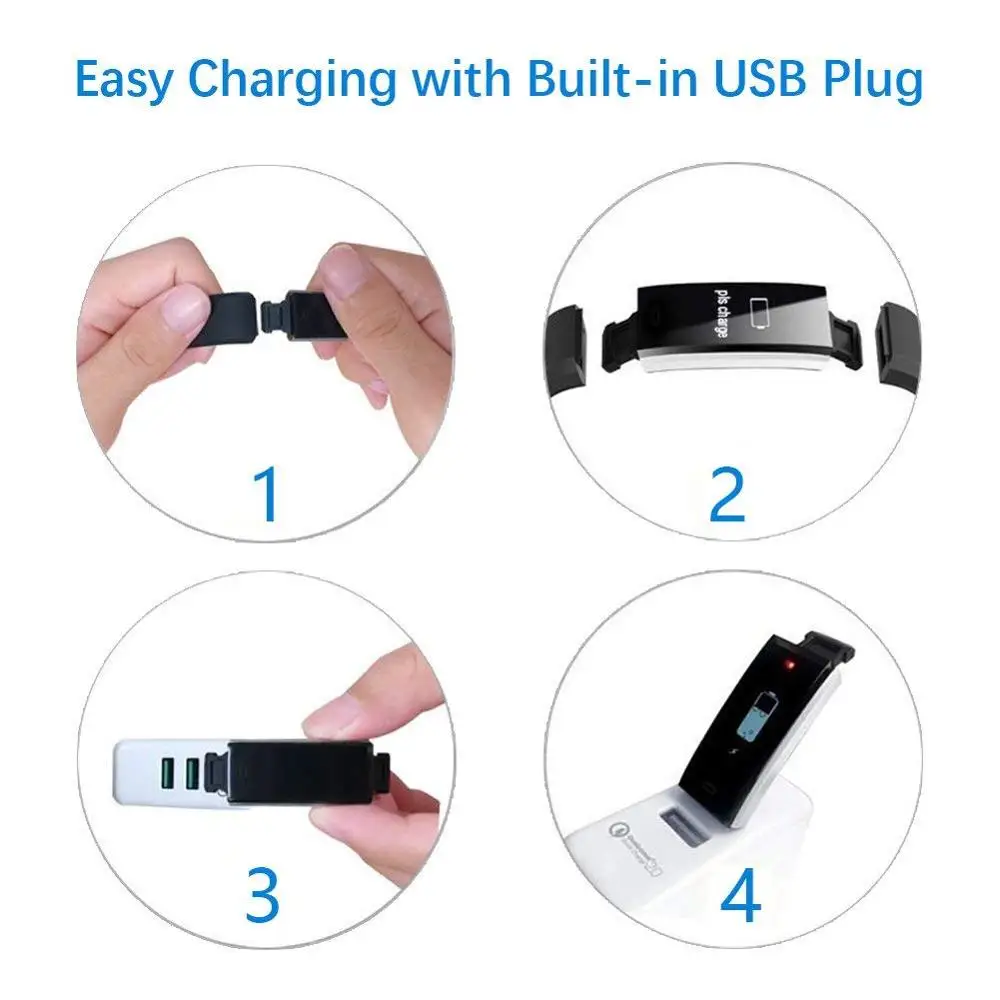 Pulsera deportiva inteligente Bluetooth podómetro ritmo cardíaco presión arterial rastreador de ejercicios Smartwatch para iOS Android + caja hombres y mujeres