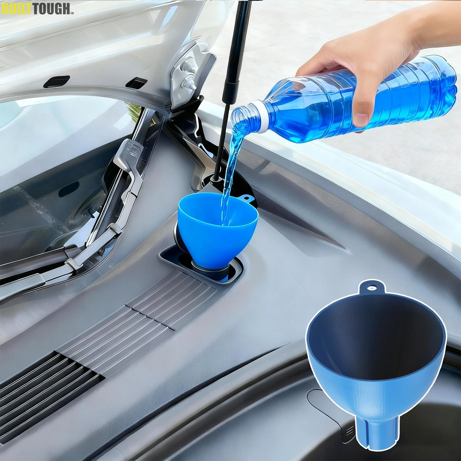 Windshield Wiper Filling Funnel For Tesla Model 3 Y 2017-2025 Filler Windshield Glass Fluid Filled Wiper Funnel Tool Accessories