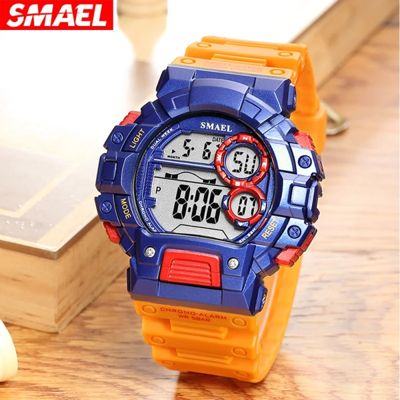 Smael Vitality Fashion Outdoor Waterproof Luminous Alarm Children's Electronic Watch