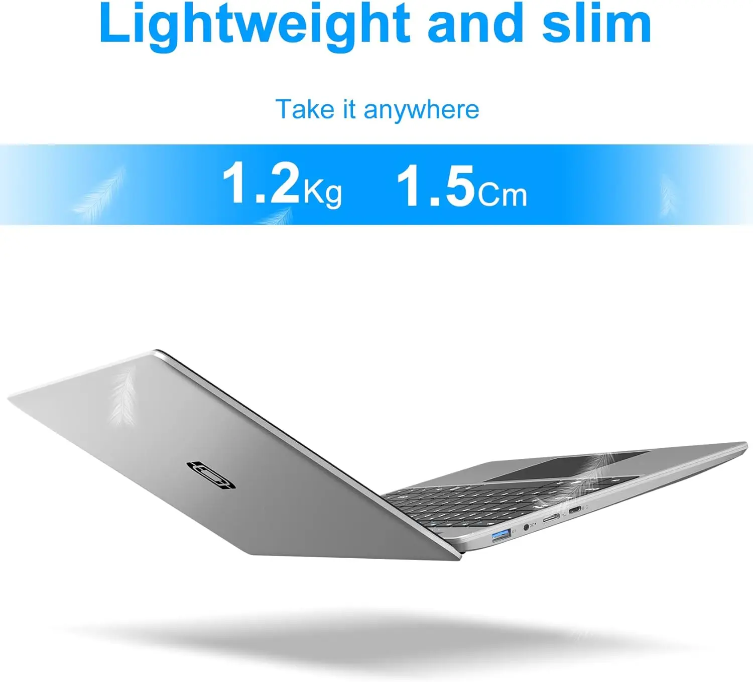 كمبيوتر محمول Jumper EZbook S5 مقاس 14 بوصة، وذاكرة وصول عشوائي 12 جيجابايت 256 جيجابايت SSD، معالج Intel Celeron J4105 Notebook، ومكبر صوتين، وType-C، وHDMI صغير