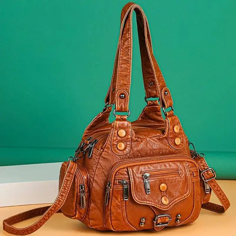 

New Fashion High Quality Woman Messenger Bag Soft Leather Handbags Women's Bags Designer Famous Brand Women Shoulder Tote