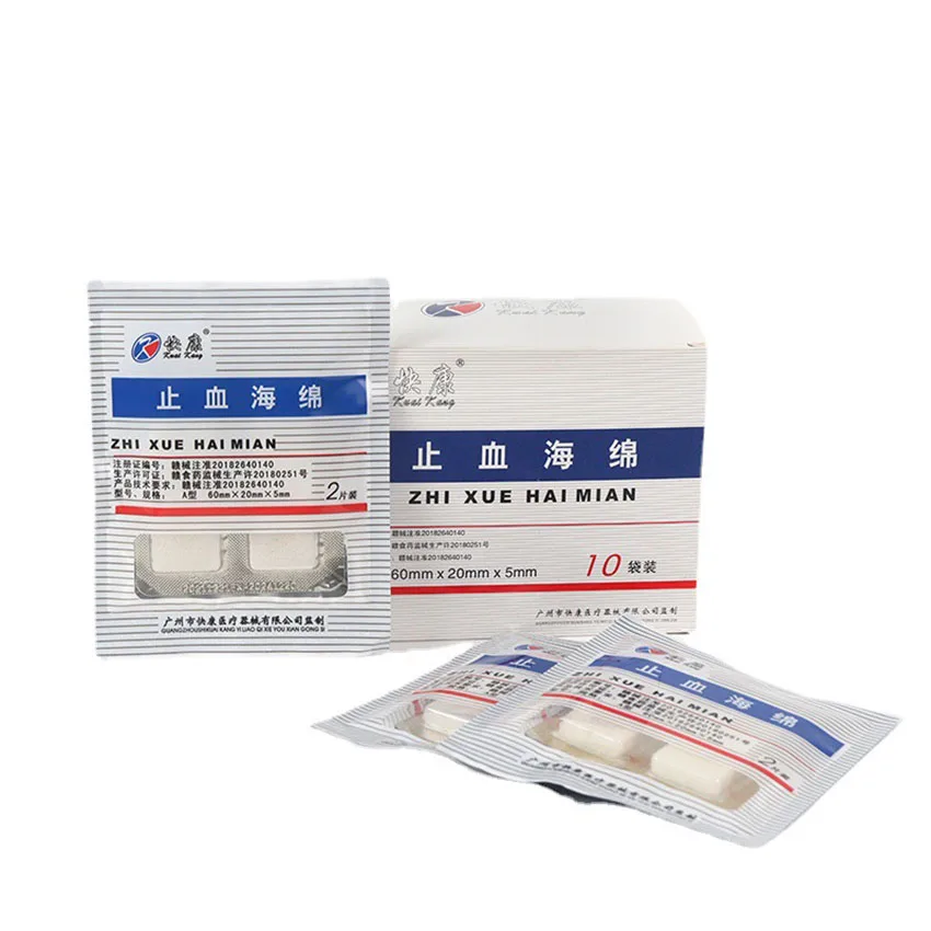 

Dental Hemostatic Care Consumables Disposable Hemostatic Sponge for Oral Care Use