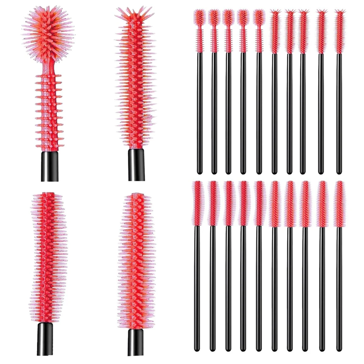 20 Pcs Cranny Sewing Machine Cleaning Brushes, Reusable Silicone Dense Bristles Cleaning Brushes for Sewing Machine