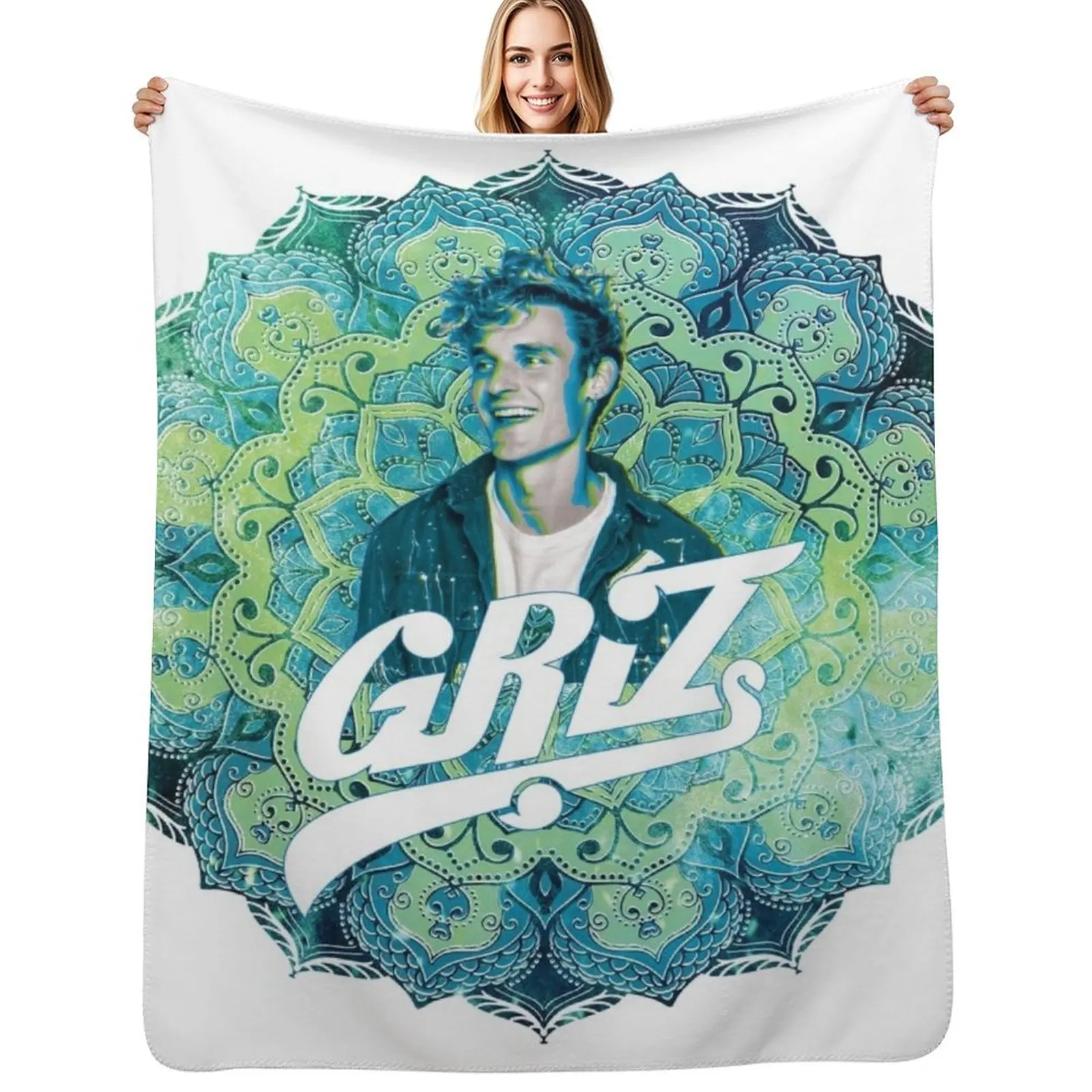 

Griz Mandala Throw Blanket Plush Fuzzy Cozy Blanket for Couch Sofa