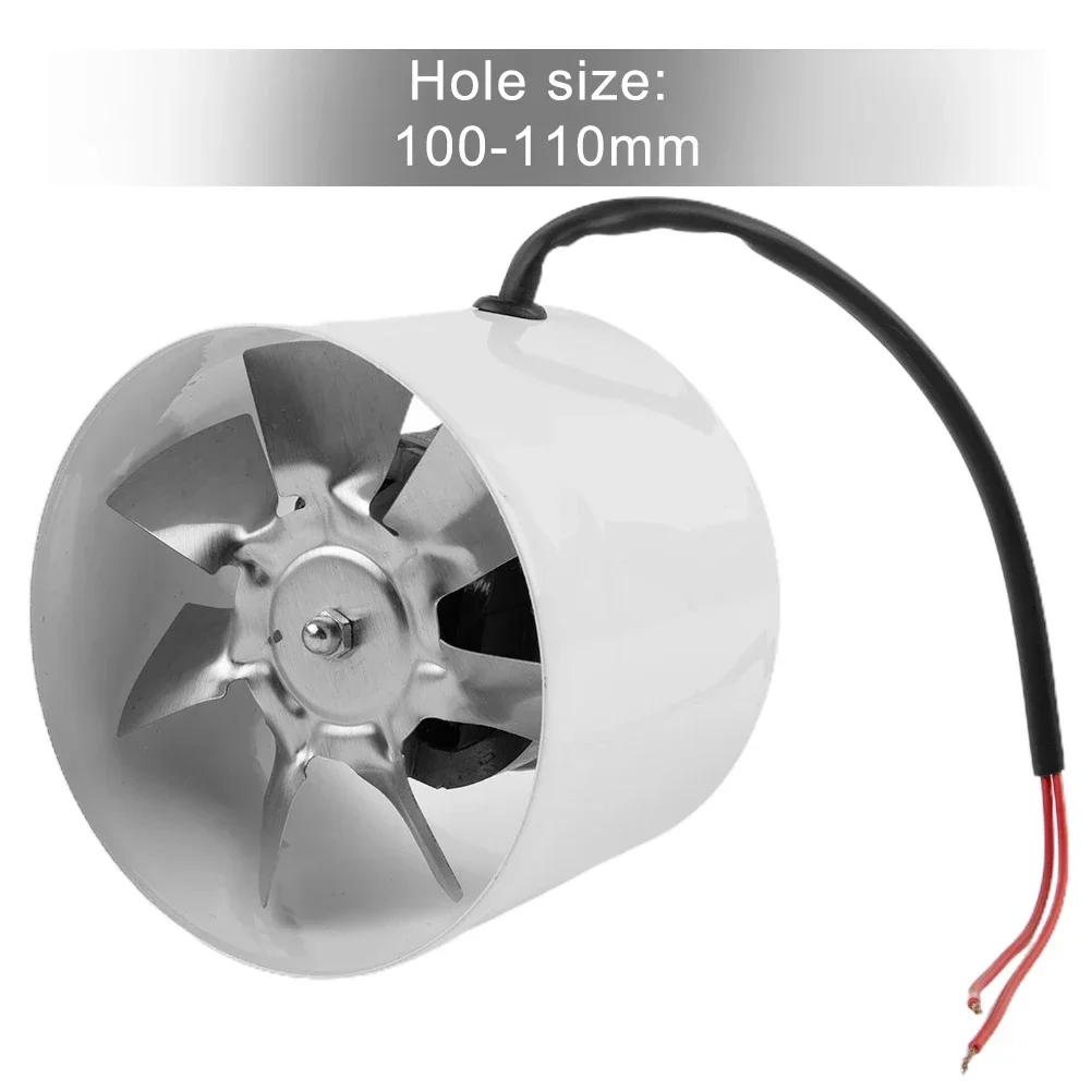 

For Restaurants For Kitchens Extractor Exhaust Fan Strong Suction 100 Mm 20W Duct Fan Inline Iron Pipe Fan Smoke