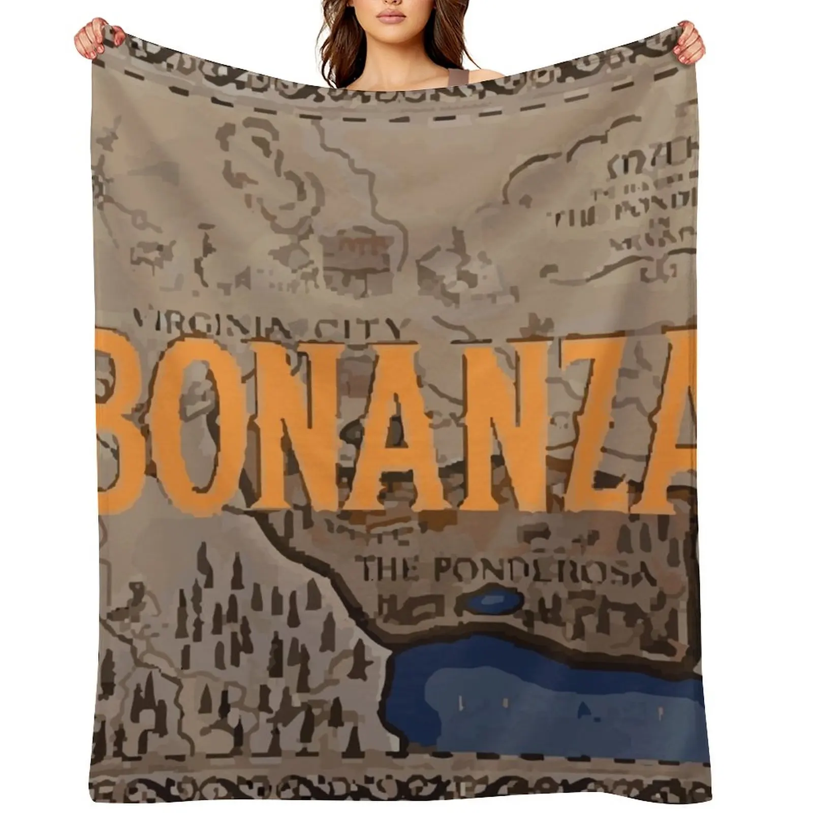 

poster logo bonanza Throw Blanket Single Luxury Brand Beautifuls christmas decoration Blankets
