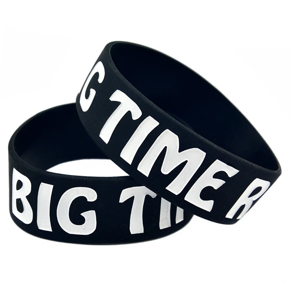 1 PC I Love Big Time Rush Silicone Wristband 1 Inch Wide For Music Concert