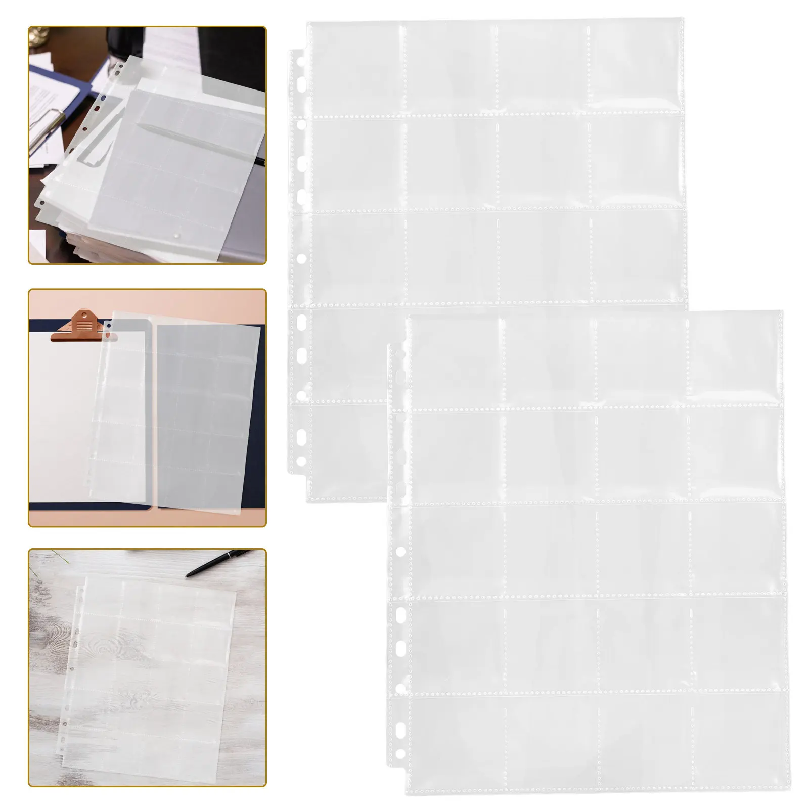 

30Pcs Clear Reusable Film Negative Binder Holder Pages Acid-Free Multi-Strip Sleeves for Safe Organized Negative Film Storage