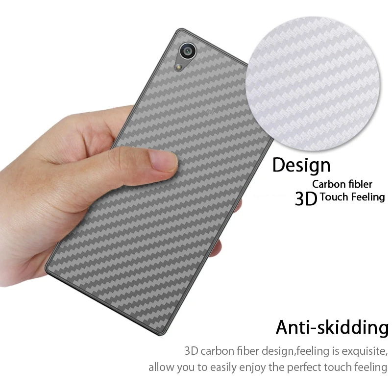 5pcs Soft 3D Carbon Fiber Back Cover Film For Sony Xperia XZ3 XZ2 XZ1 XZ Premium Z3 Z5 Compact Rear Screen Protector Sticker