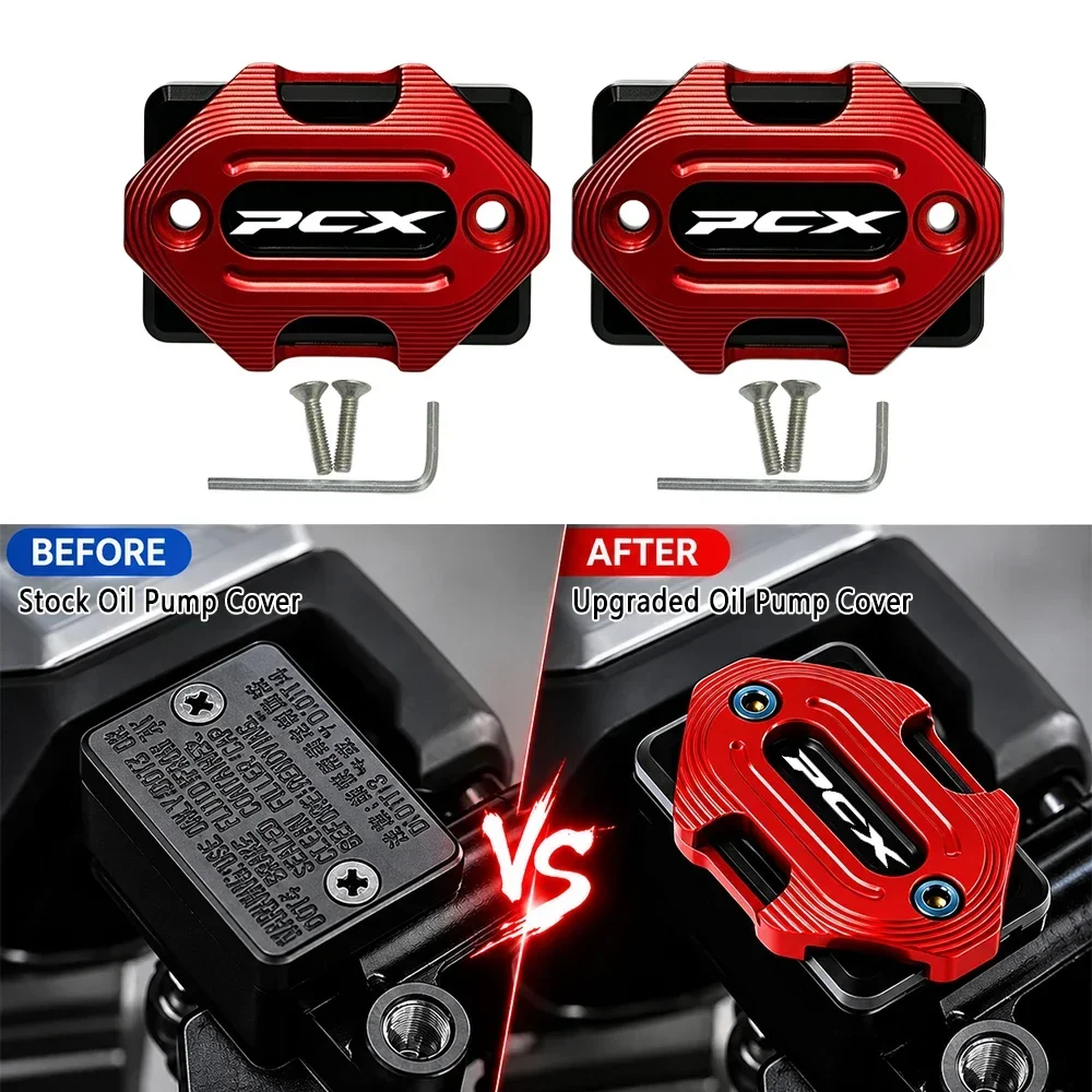 For Honda PCX160 PCX150 PCX125 PCX 160 150 125 Accessories Motorcycle CNC Front Brake Reservoir Fluid Tank Cover Oil Cup Cap