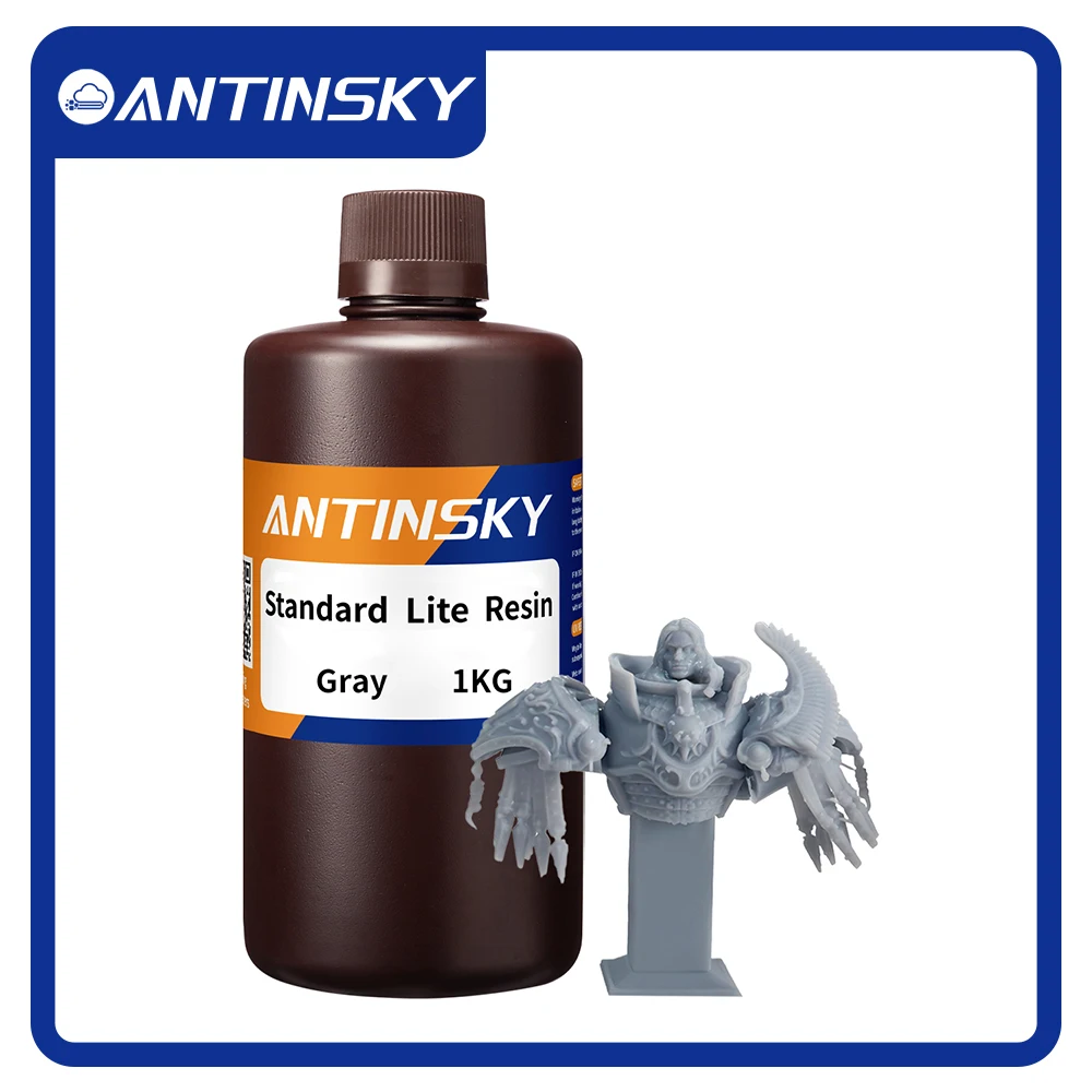 

Смола Antinsky Standard Lite 3D 405 нм, 1 кг для 3D-принтеров Anycubic/Elegoo DLP LCD SLA, высокоточная, с низкой усадкой