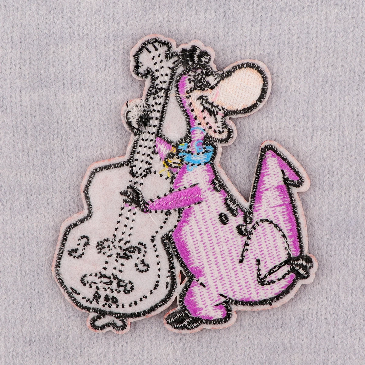 Cartoon Joyful Guitar Embroidery Patch Iron On Patches on Clothing Backpack Cute Patches for Jackets DIY Sew Patch Stickers