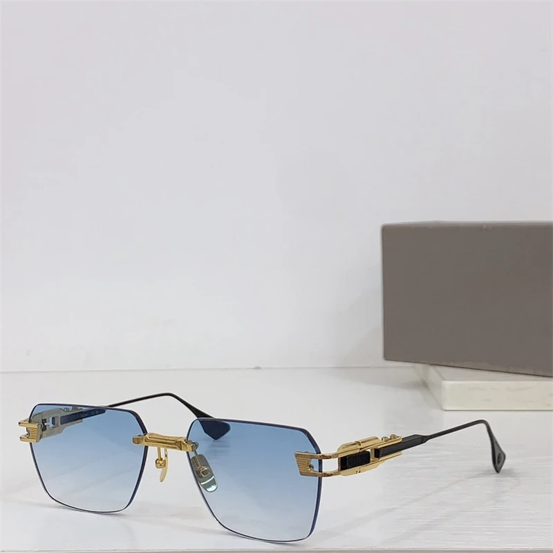 DTS163 Sunglasses Rimless Female Sunglasses Women Fashion Alloy Outdoor Business Alloy Eyewear 2025 Trend Travel Glasses