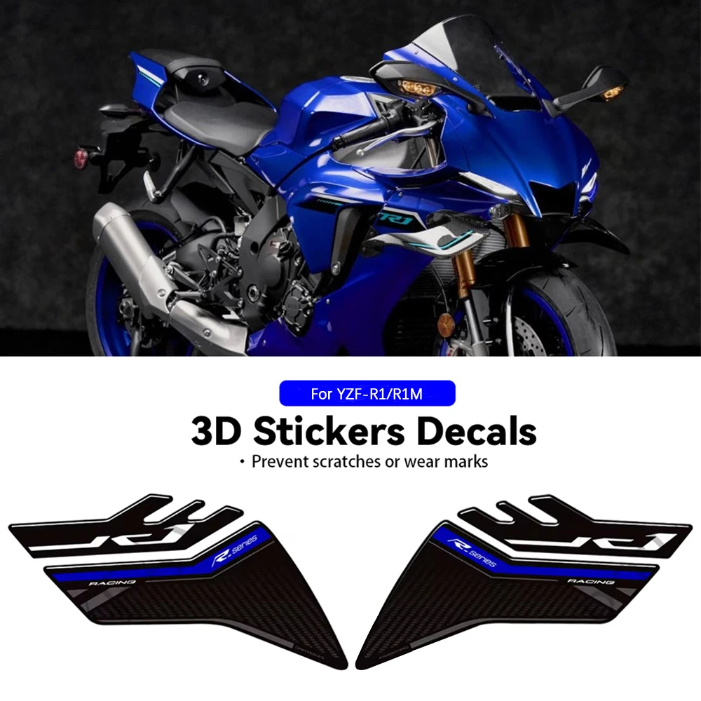 Мотоцикл для Yamaha YZF-R1 YZF-R1M YZFR1 YZFR1M YZF R1 R1M крышка бака газовое топливо наколенники наклейки защита 2015-2026