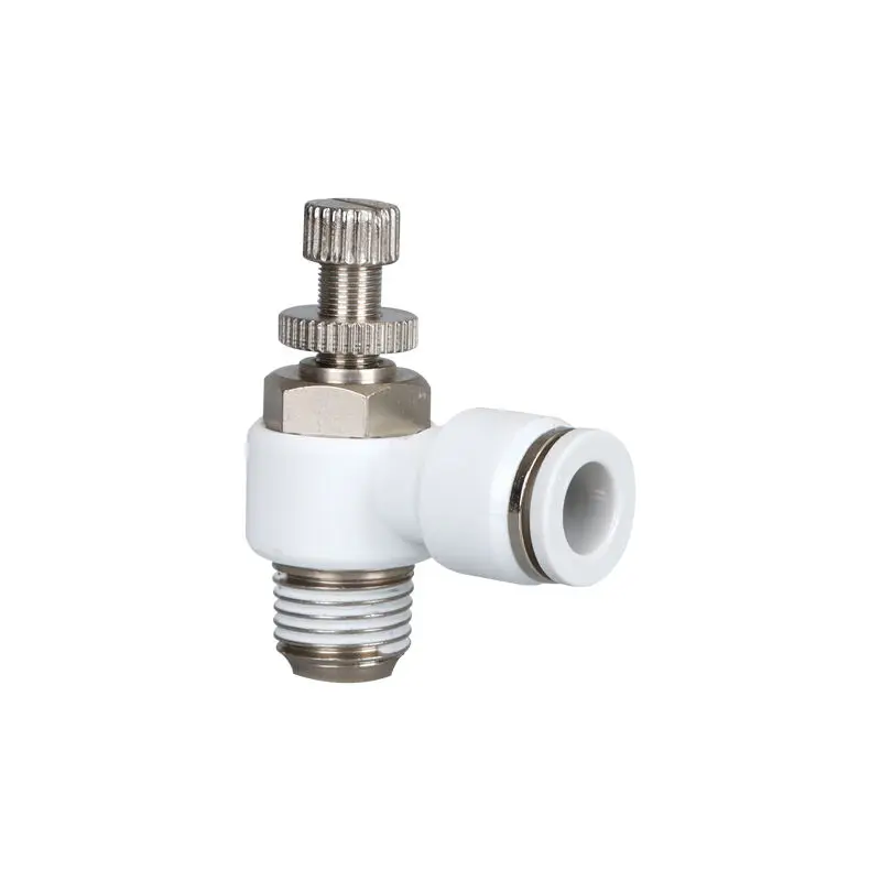 Cylinder throttle valve SL4-M5 pneumatic pipe speed control joint small thread pneumatic quick connector SL4-01 SL6-01 SL8-01