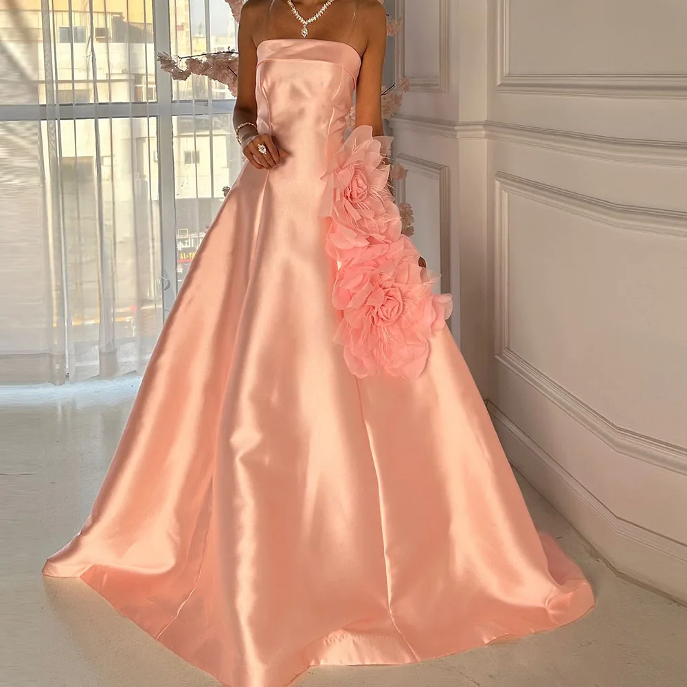 

Индивидуальные платья для выпускного вечера русалки длиной до пола, без бретелек, без рукавов, вечернее платье, модные цветы, простое драпированное вечернее платье с открытой спиной