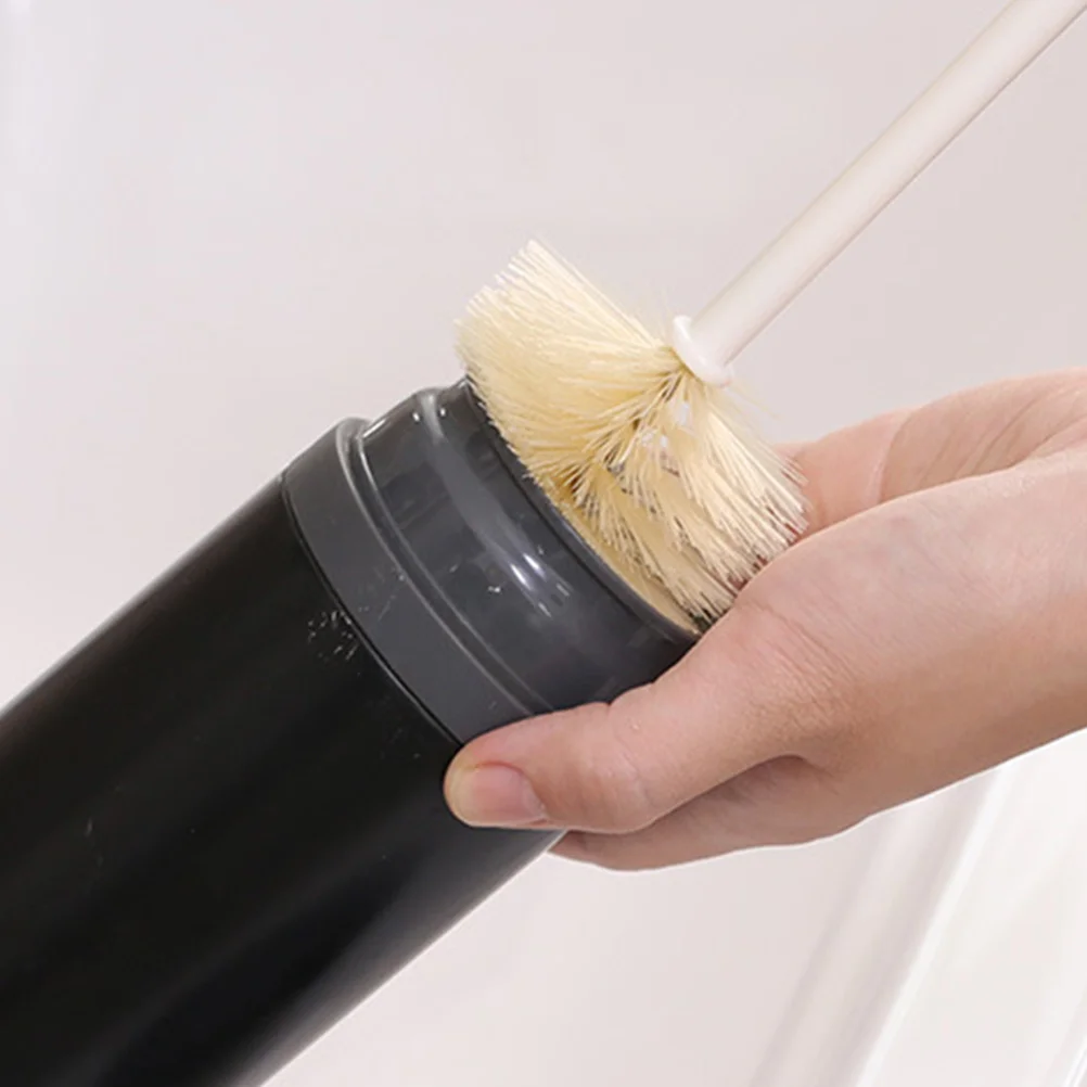 

2 Pcs Cleaning Brushes Long Handle Bottle Scrubber Tumbler Cleaner Kettle Water Glass Cup Beige for Baby