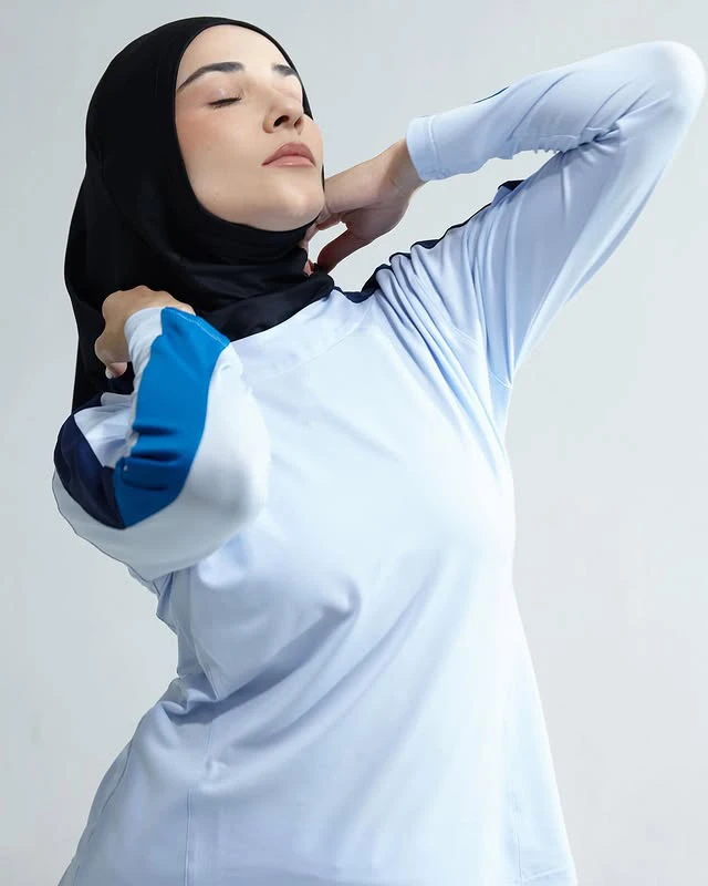Ademende comfortabele sport instant hijab voor moslimvrouwen Gemakkelijk te dragen hijab
