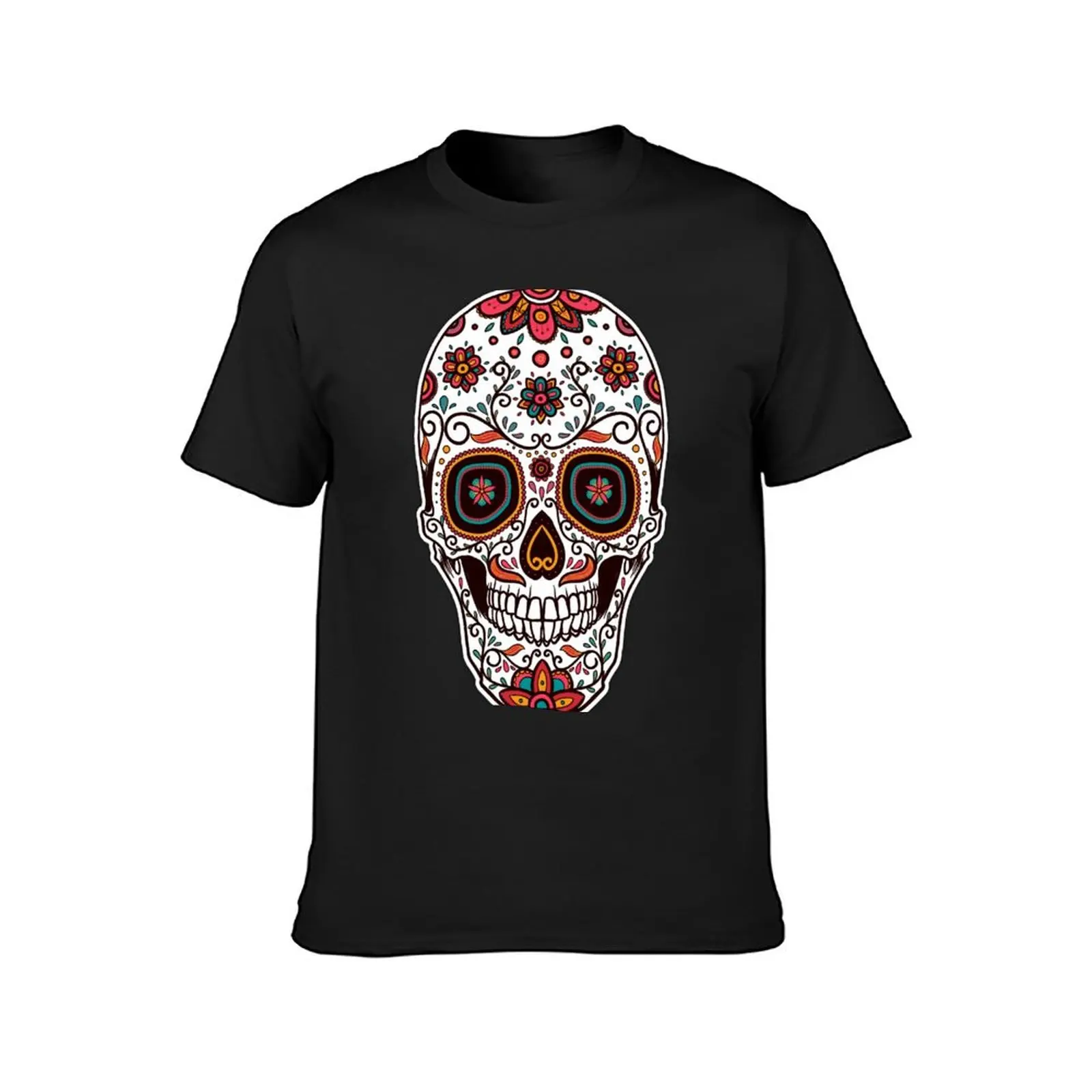 Day of the Dead Mexican Sugar Skull T-Shirt kawaii clothes plus size tops cute clothes t shirts men