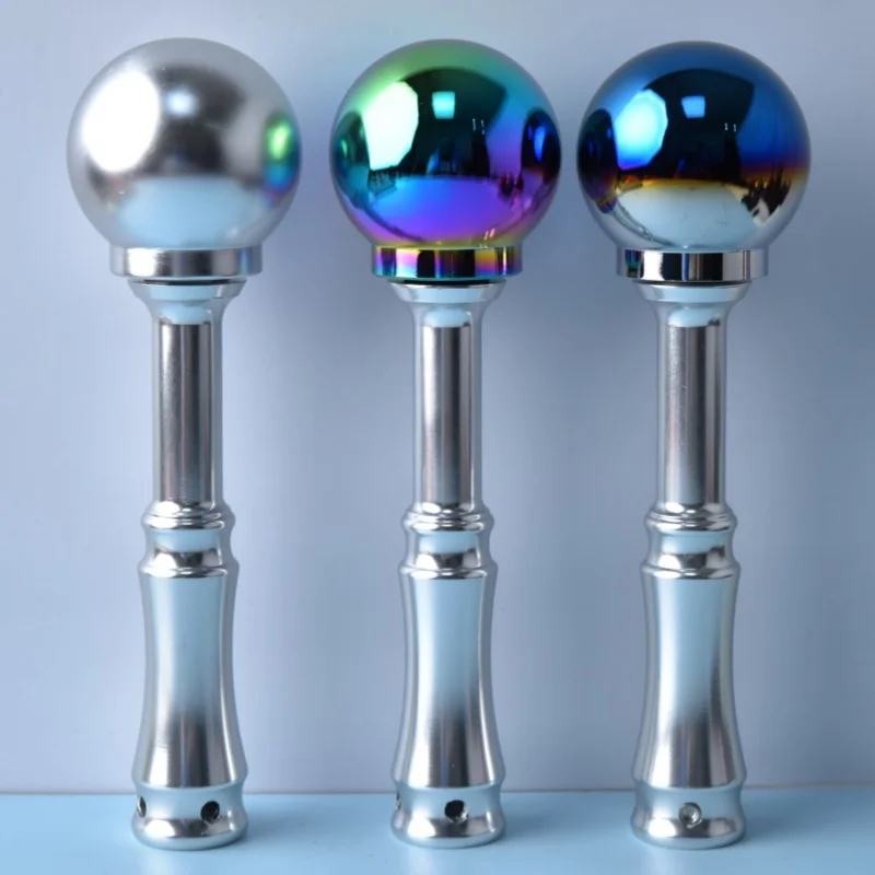 Aluminum Alloy Gear Shift Knob Gourd Design Extended Straight Rod Universal Manual Car Accessory