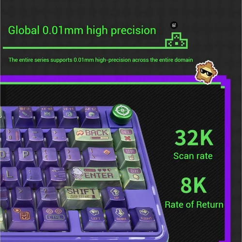 Imagen 2 del producto VALKYRIE MAG75 teclado de eje magnético con cable Esports Gaming Hot Plug personalizado eje satelital Chip personalizado Teclado mecánico RGB