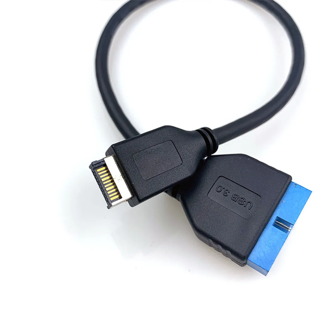 USB 3.1 Mini 20 Pin Front Panel Header to USB 3.0 Standard 20 Pin Header Extension Cable High Grade Material Plug and Play