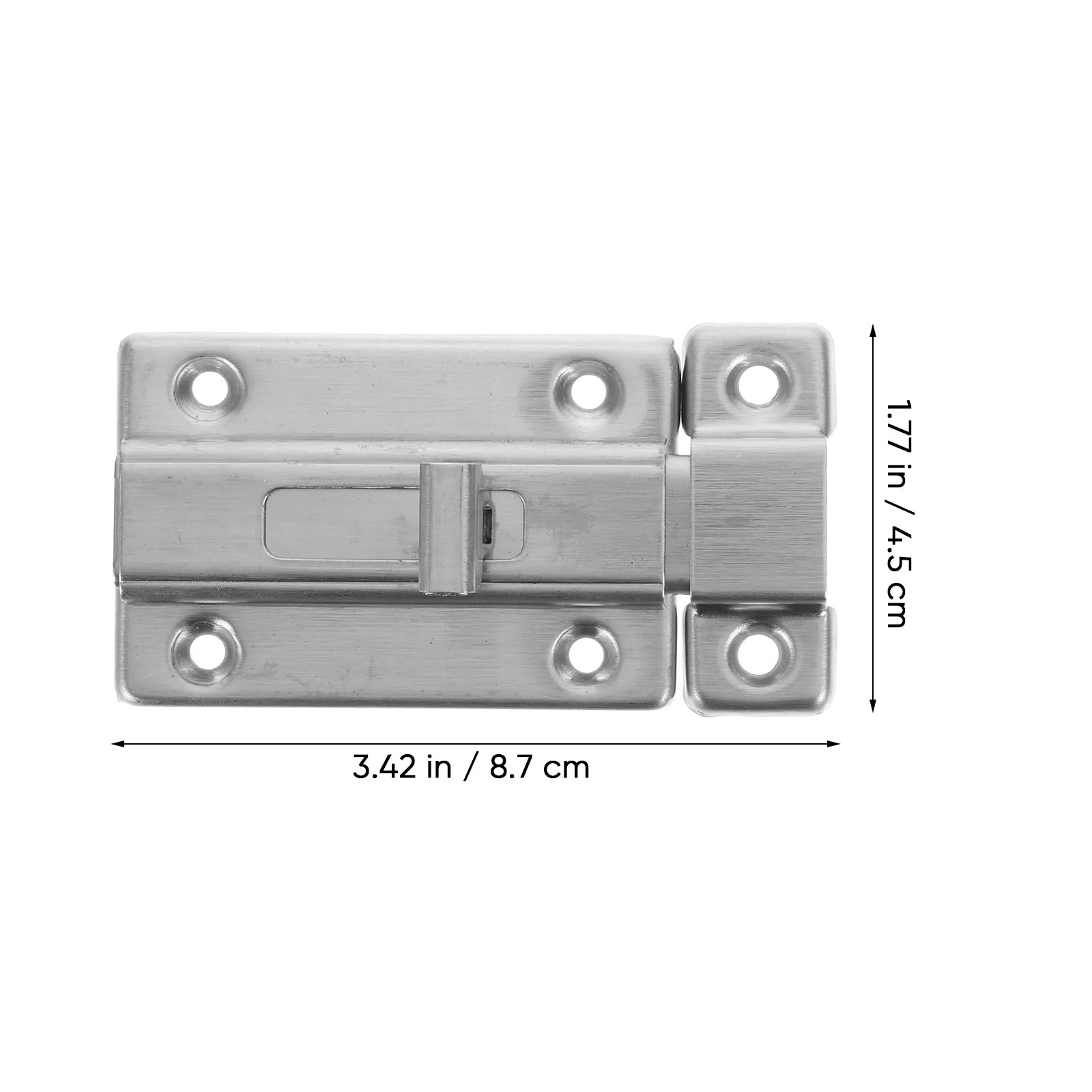 3Pcs Stainless Steel Latches Strong Door Bolt Lock for Home Safety Simple Design Vertical Horizontal Installation Barrel Bolt