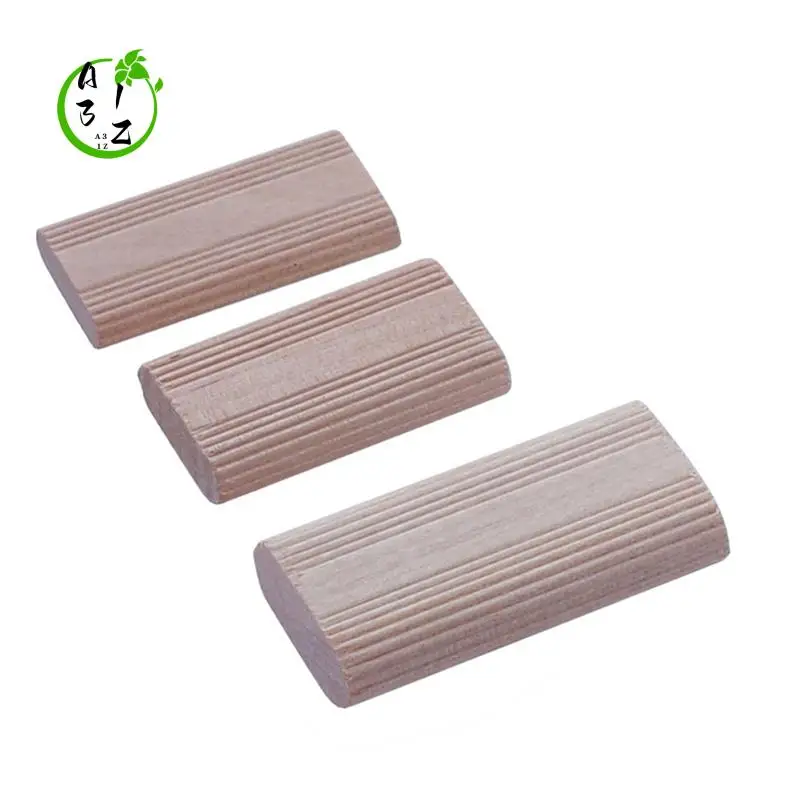 

A31Z-100 Pieces Of 8Mm Domino Wooden Dowel Connectors, Beech Wood Plugs, Woodworking Furniture Splicing Connectors Easy To Use