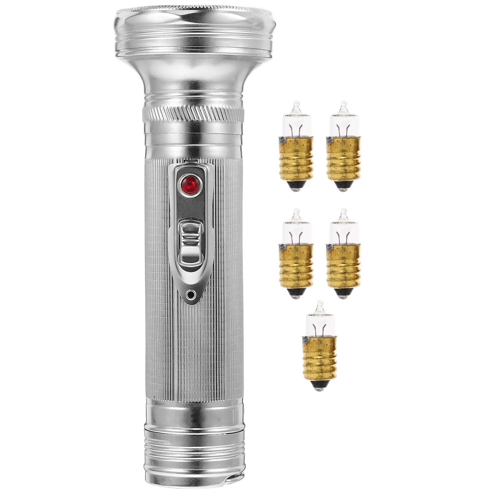 Lampe de poche Vintage en aluminium des années 70, artisanale pour maison rurale, torche Heritage, projecteur de nuit rétro, à l'ancienne, solide et Durable