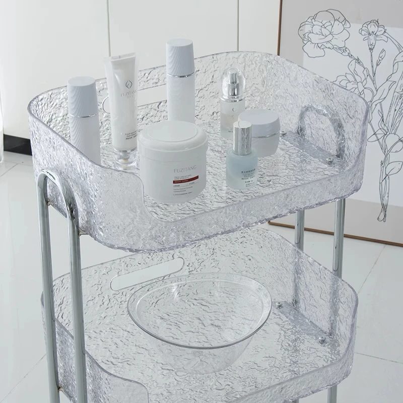 

High-grade Beauty Trolley Beauty Salon Special Trolley Multifunction with Cabinet Manicure Embroidery Mobile Shelves