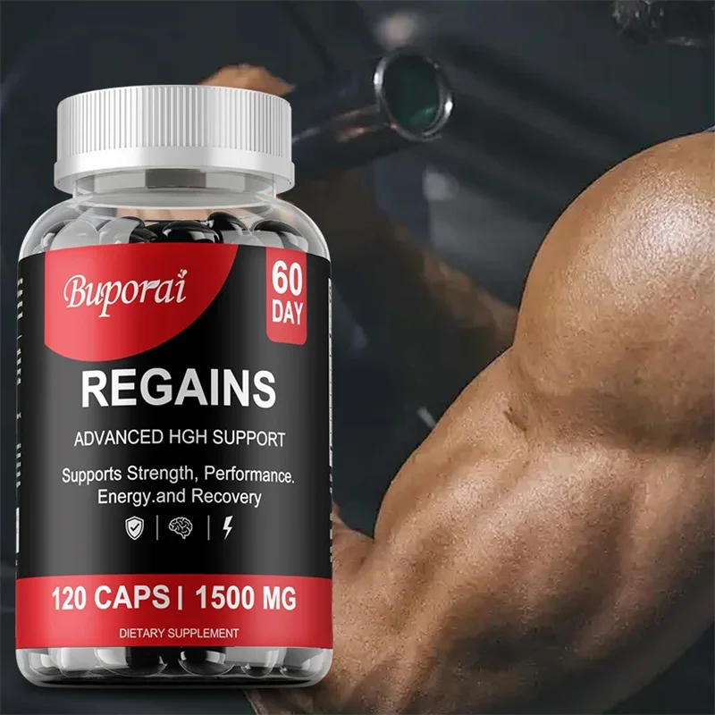 

HGH Capsules for Men & Women - Regains Natural Anabolic Muscle Growth Building, Muscle Recovery Post Workout Supplement