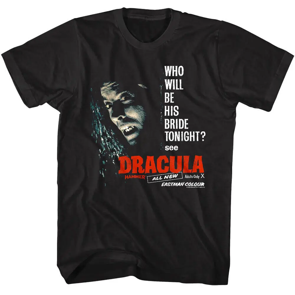 Dracula His Bride Tonight Men'S T Shirt Vampire Hammer Horror Christopher Lee