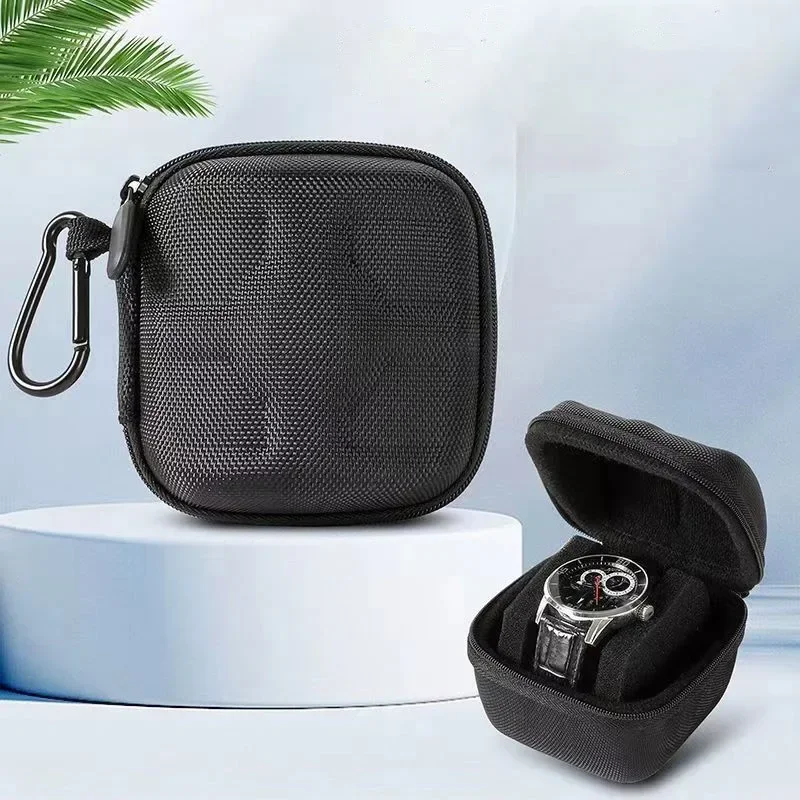Watch Box Travel Roll Case for 1/2/3/4/5/6 Watches Storage Watch Protector Organizer Shockproof Display Case for Men Women Black image 3