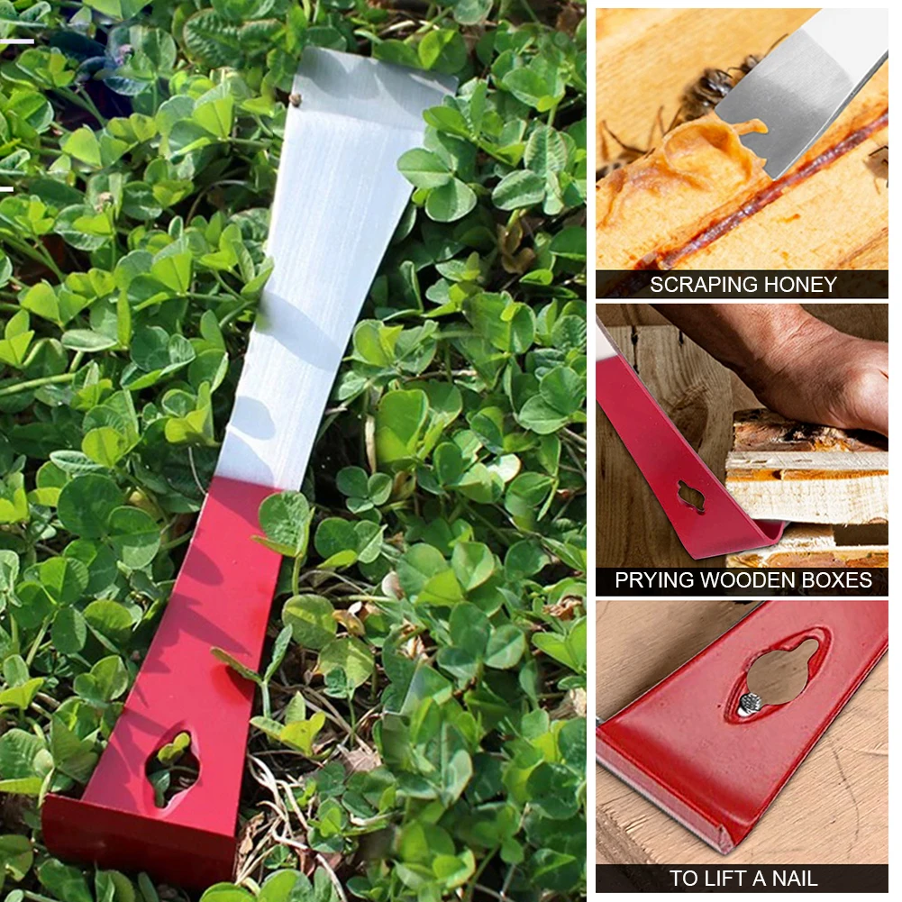 

Multifunctional-Crowbar Curved Tail Bee-Hive Hook Steel Scraper Beekeeping Equipment