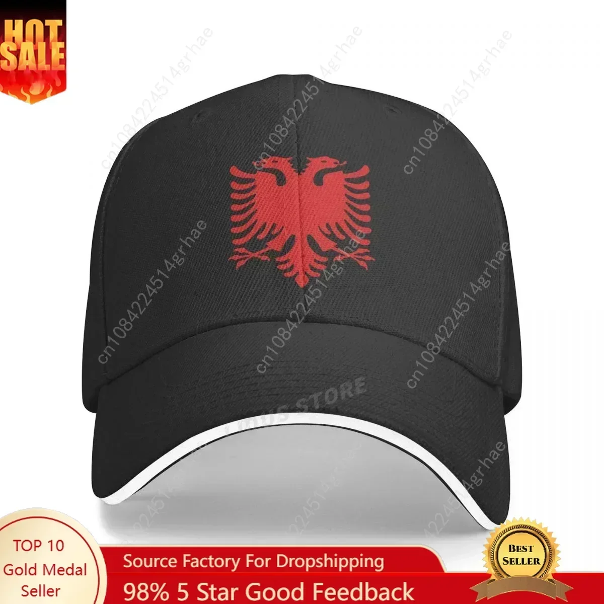 

Albania Eagle Caps Albania Baseball Cap Cool Men Women Outdoor Adjustable Albania Flag Hats