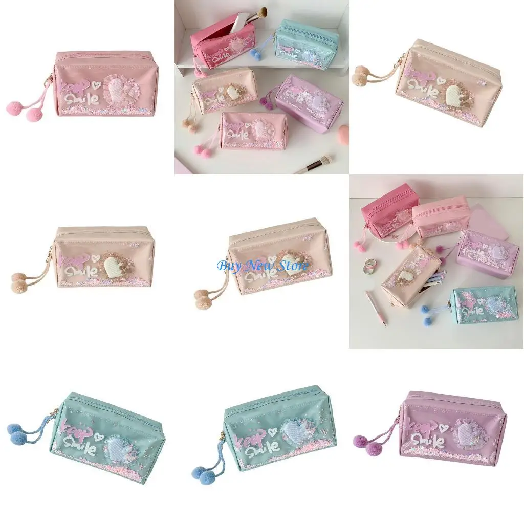 

20CE Pencil Case Desktop Accessory Reusable Stationeries Storage Pouches Pen Box Case