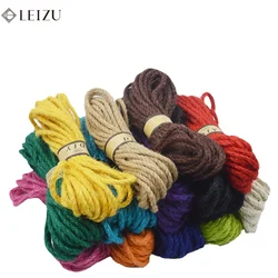 10 Yards/Lot 6mm Colored Jute Twine Rope for Crafts Gift Wrapping Packing Gardening and Wedding Decor 10 Yards/lot