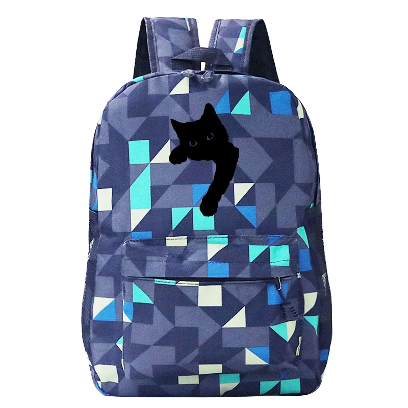 Torby szkolne dla nastoletnich dziewcząt Cute Cat Graphic Funny College Bag Women/Men Cat Lover Duża pojemność Dziewczęta Młodzieżowe plecaki szkolne