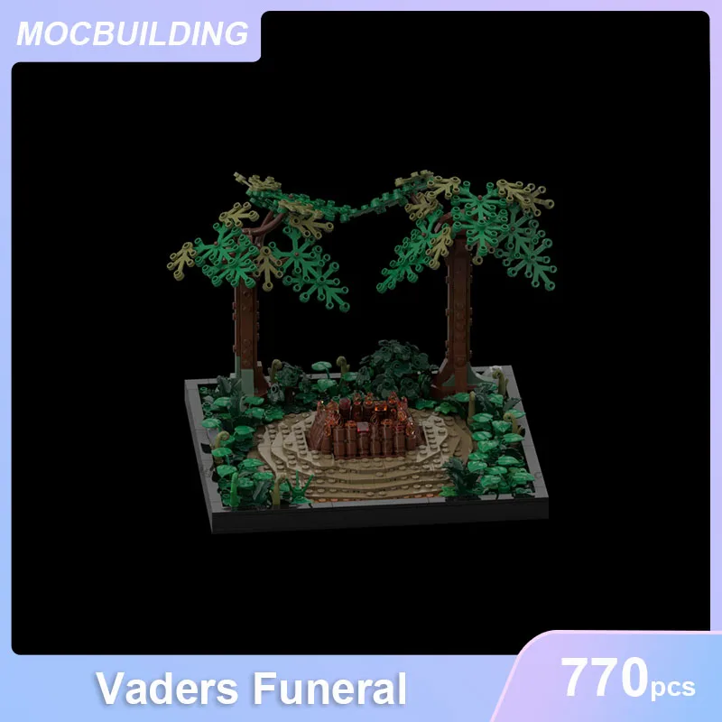 

Конструктор MOC: Модель похоронной процессии Вейдерса, DIY-набор для сборки, коллекционная модель для демонстрации, креативные развивающие игрушки, подарки, 770 деталей