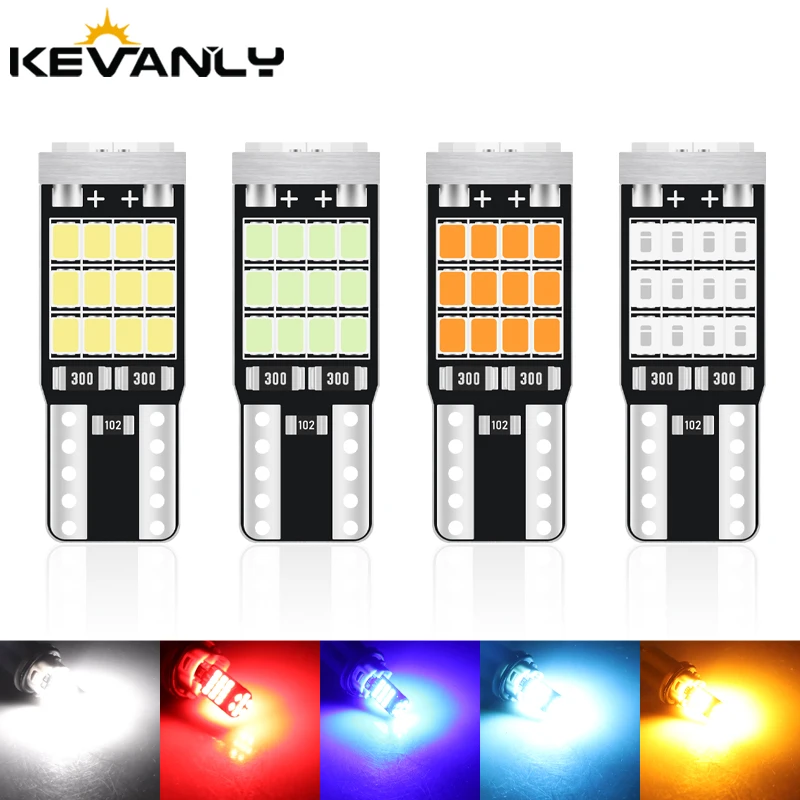 

4/10 PCS T10 W5W 194 Car Canbus LED Indicator Light Blubs 12V Stable Highlight License Plate Lamp Luggage Compartment Lights