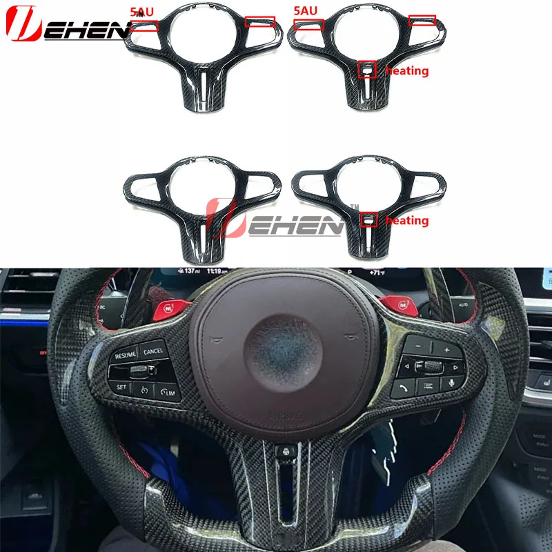 

For BMW G20 G30 F40 F44 G26 G29 G22 G42 G14 G15 G16X3X4X5X6X7 i3 i4 M2 M3 M4 X3M X4M X5M Carbon Fiber Car Steering Wheel Cover
