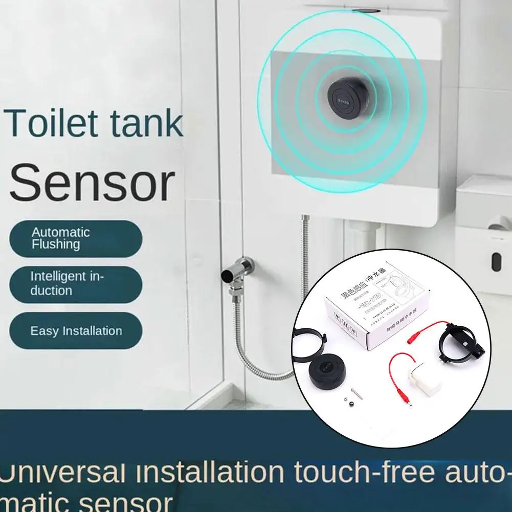 1pcs Sensor Flush Set Toilet Automatic Flushing Sensor Household Defecation Sensor Flusher Automatic Touchless Toilet Flush Kit