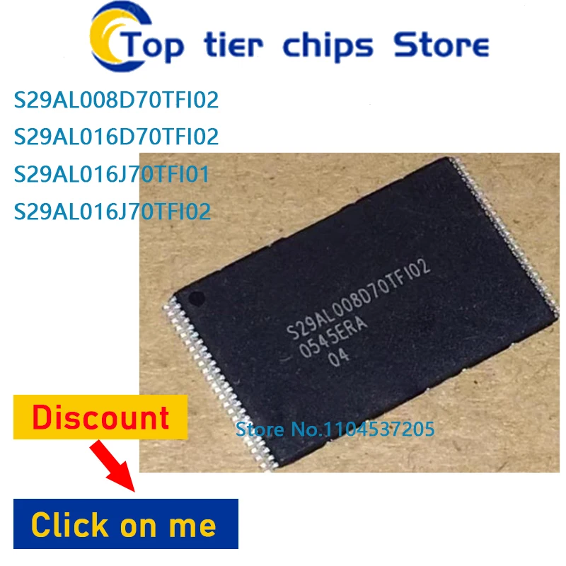 

1 шт./лот S29AL008D70TFI02 S29AL016D70TFI02 S29AL016J70TFI01 S29AL016J70TFI02 TSOP 100% НОВЫЙ