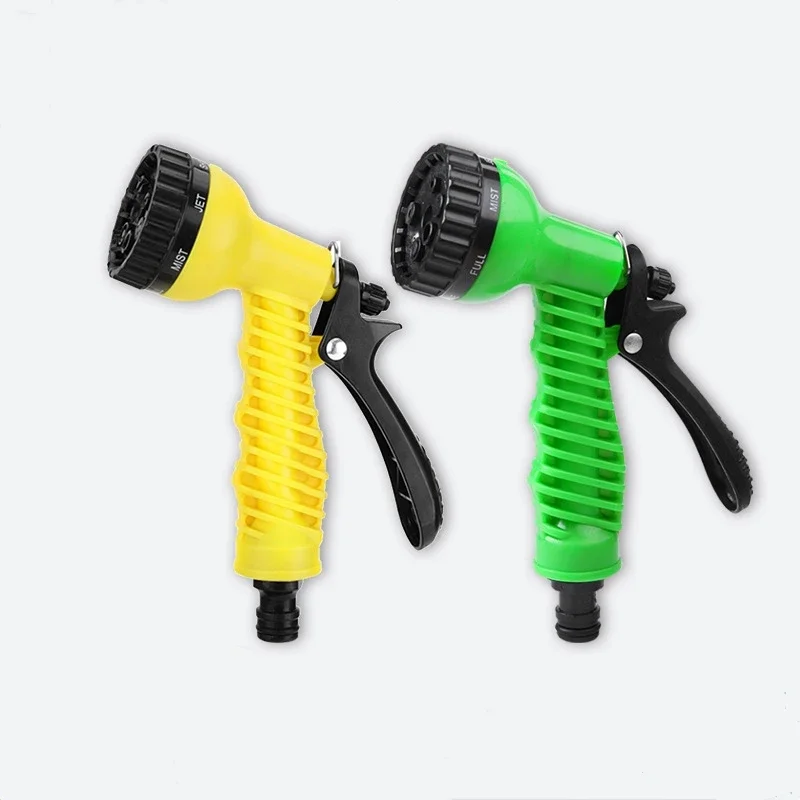 

Adjustable 7 Pattern Water Gun Flower Lawn Vegetable Watering Spray Gun Car Washing House Cleaning Sprinkles for Garden Supplies